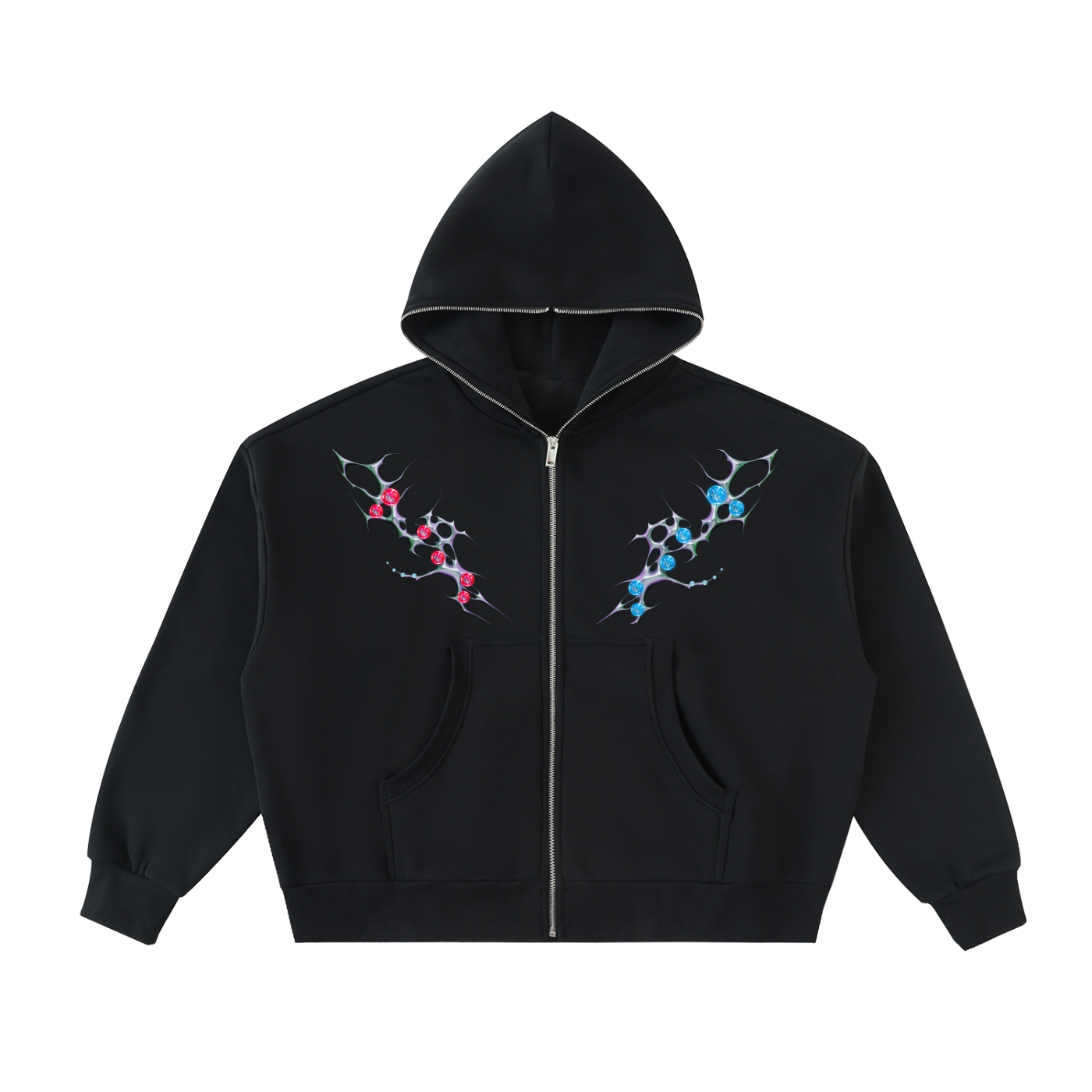 GODFIDENCE Full-Zip Boxy Hoodie